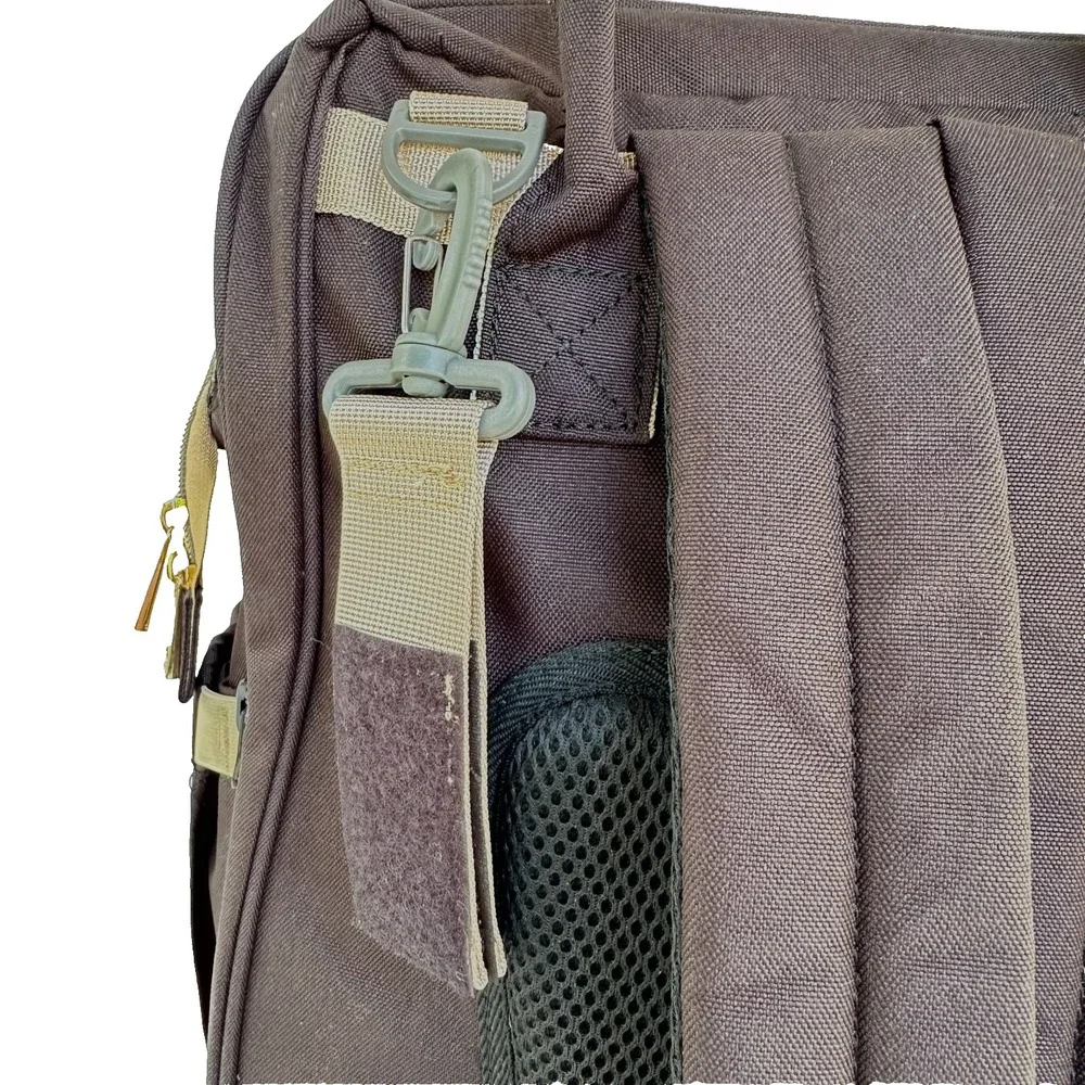 Diaper Bag Backpack Black Portable Bassinet Changing Station Insulated Pockets